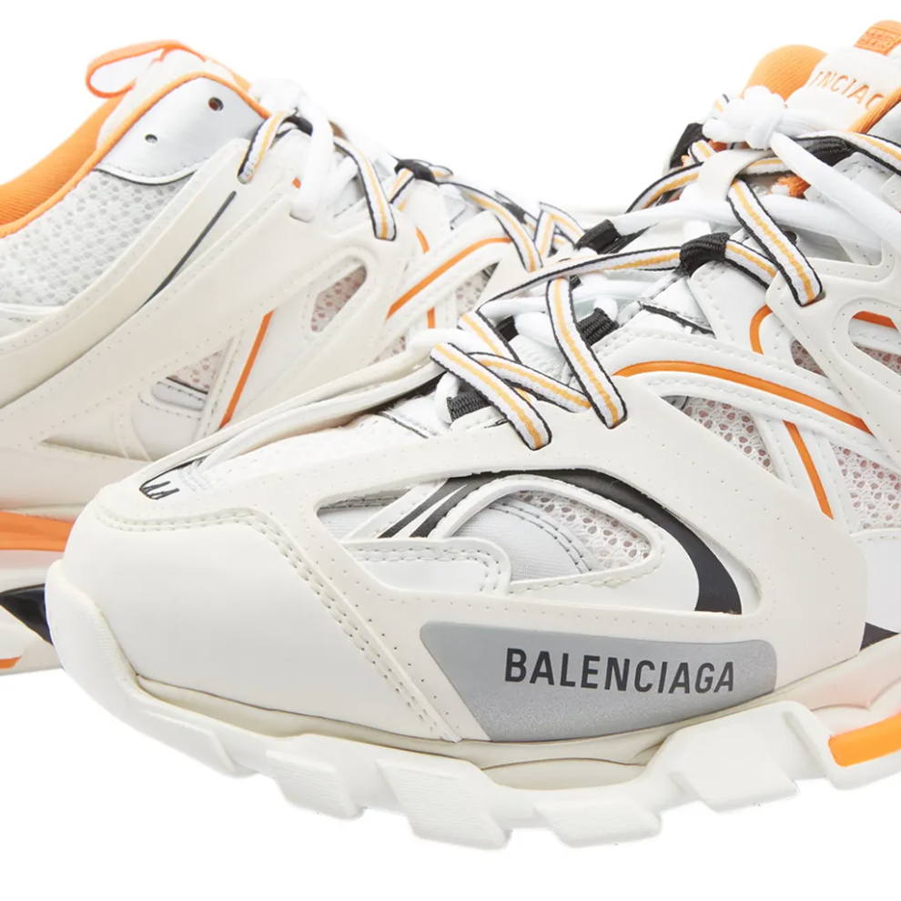 BALENCIAGA TRACK SNEAKER WHITE & ORANGE