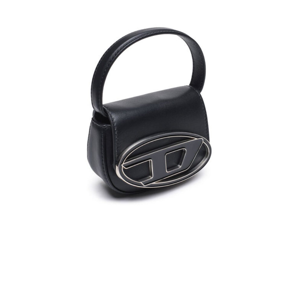 Diesel 1DR XS Mini Bag with D Plaque Black