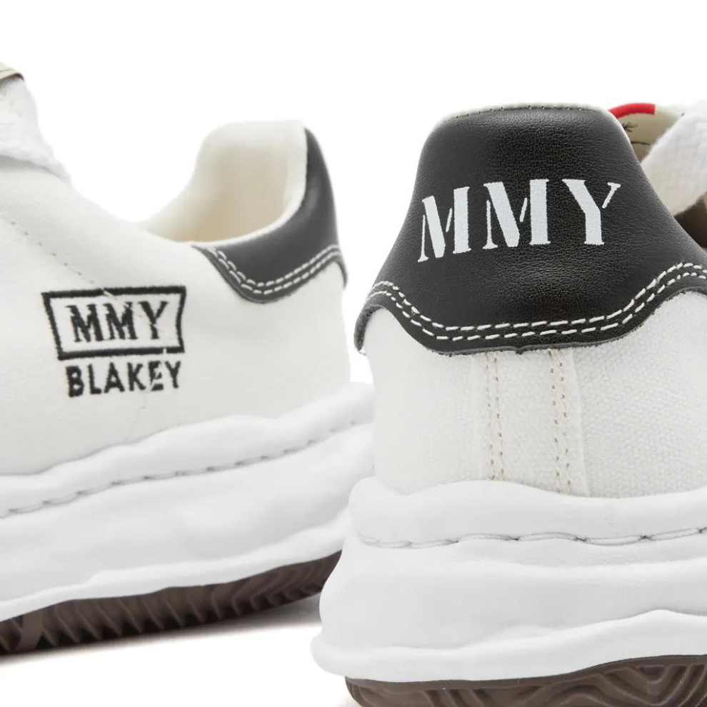 MAISON MIHARA YASUHIRO BLAKEY LOW ORIGINAL SOLE CANVAS SNEAKER WHITE