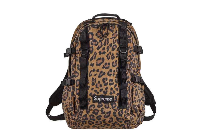 Supreme Leopard Print Backpack